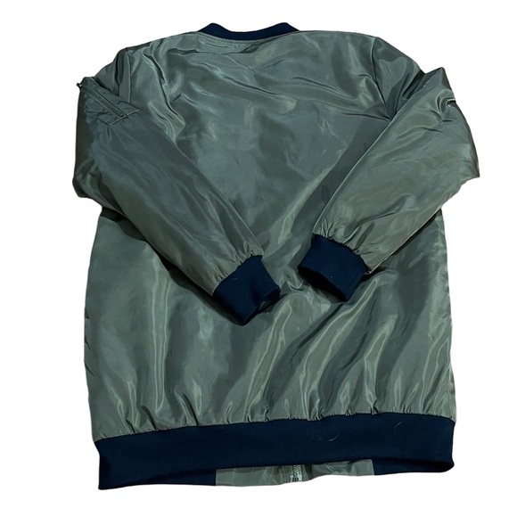 CLOSING SALE - New - Extended Olive Bomber Jacket - Picture 3 of 8